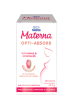 Materna Optiabsorb Tabletas Nestlé Materna Optiabsorb Tabletas Nestlé